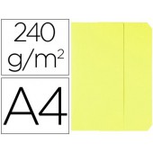 Classificador cartolinas vip fast-paperflow folio com abas pack de 50 cor amarelo pastel