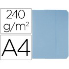 Classificador cartolinas vip fast-paperflow folio com abas pack de 50 cor azul pastel
