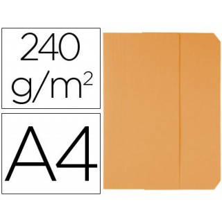 Classificador cartolinas vip fast-paperflow folio com abas pack de 50 cor laranja