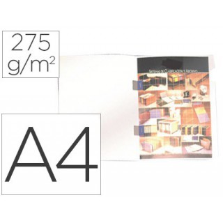 Classificador plastificado gio din a4 branco com cobre agrafes 275 g/m²